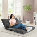 6-Position Adjustable Sleeper Lounge Couch with 2 Pillows by LJGDeals