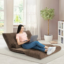 6-Position Adjustable Sleeper Lounge Couch with 2 Pillows by LJGDeals