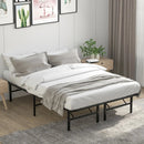 Twin/Full/Queen Size Foldable Metal Platform Bed with Tool-Free Assembly by LJGDeals