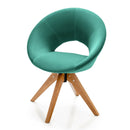 Swivel Accent Chair with Oversized Upholstered Seat for Home Office by LJGDeals