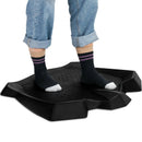 Portable Anti-Fatigue Standing Mat with Massage Points and Diverse Terrain-Black by LJGDeals