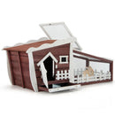 62 Inch Wooden Rabbit Hutch with Pull Out Tray by LJGDeals