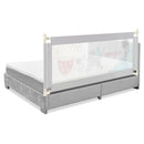 69 Inch Toddlers Vertical Lifting Baby Bedrail Guard with Lock