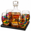 Artisanal Hand Painted Glassware Gift