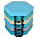 6 Pieces Multifunctional Hexagon Toddler Floor Cushions Classroom Seating with Handles by LJGDeals
