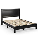 Full Size Platform Slat Bed Frame with High Headboard by LJGDeals