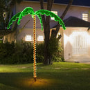 7 Feet LED Pre-lit Palm Tree Decor with Light Rope by LJGDeals