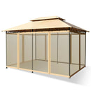 10 Feet x 13 Feet Tent Canopy Shelter with Removable Netting Sidewall by LJGDeals