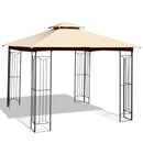 10 x 10 Feet L-Shaped Patio Canopy Gazebo Outdoor 2-Tier Steel Tent by LJGDeals