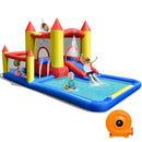 Inflatable Water Slide Castle Kids Bounce House with 480W Blower by LJGDeals