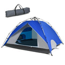 2-in-1 4 Person Instant Pop-up Waterproof Camping Tent-Blue by LJGDeals