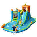 Inflatable Water Slide with Bounce House and Splash Pool without Blower for Kids by LJGDeals