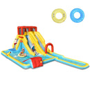7-in-1 Inflatable Dual Slide Water Park Bounce House Without Blower by LJGDeals