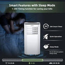 9000 BTU 3 in 1 Portable Air Conditioner with Fan and Dehumidifier-White by LJGDeals