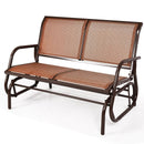 Swing Glider Chair 48 Inch Loveseat Rocker Lounge Backyard by LJGDeals