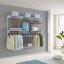 Adjustable Wall Mounted Closet Rack System with Shelf by LJGDeals