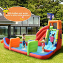 6-in-1 Pirate Ship Waterslide Kid Inflatable Castle with Water Guns and 735W Blower by LJGDeals