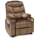 Kids Recliner Chair with Cup Holder and Footrest for Children by LJGDeals