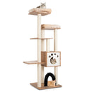 Indoor Cat Tree Tower with Platform Scratching Posts-Beige by LJGDeals