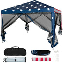 10 FT x 10 FT Pop-Up Canopy Tent Easy Setup Instant Folding Shelter with Mesh Netting by LJGDeals