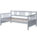 Twin Size Wooden Slats Daybed Bed with Rails by LJGDeals