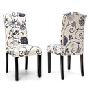 Set of 2 Tufted Upholstered Dining Chairs