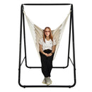 Hanging Padded Hammock Chair with Stand and Heavy Duty Steel by LJGDeals
