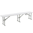 6 Feet Portable Picnic Folding Bench 550 lbs Limited with Carrying Handle by LJGDeals