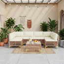 Axis 70.2" Boho Outdoor Sectional Set, 7-Piece