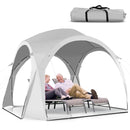 11 x 11 Feet Patio Sun Shade Shelter Canopy Tent Portable UPF 50+ Outdoor Beach-White by LJGDeals