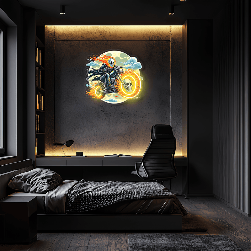 Ghost Driver Neon, Ghost Driver Uv Printing Neon, Ghost Driver Uv Printing Neon Signage, Neon Light, Neon Wall Art, Neon Signage, Neon Light