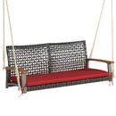2-Person Rattan Hanging Porch Swing Chair by LJGDeals