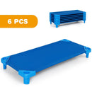 Kids Stackable Daycare Cot Pack of 6 with Detachable Oxford Cloth by LJGDeals