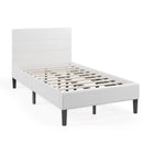 Platform Bed with Button Tufted Headboard by LJGDeals
