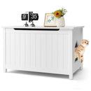 Wooden Cat Litter Box Enclosure with Top Opening Side Table Furniture by LJGDeals
