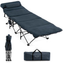 Folding Retractable Travel Camping Cot with Mattress and Carry Bag by LJGDeals