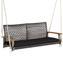 2-Person Rattan Hanging Porch Swing Chair by LJGDeals