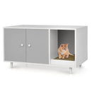 Cat Litter Box Enclosure with Divider and Double Doors by LJGDeals