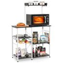 4 Tier Vintage Kitchen Baker's Rack Utility Microwave Stand-Coffee by LJGDeals