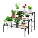Outdoor 3 Tier Metal Plant Stand with Heavy Duty Rack for Multiple Use by LJGDeals