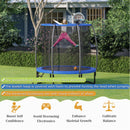 8/10 Feet Recreational Trampoline with Basketball Hoop