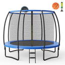 8/10 Feet Recreational Trampoline with Basketball Hoop by LJGDeals