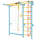 7 In 1 Kids Indoor Gym Playground Swedish Wall Ladder for Solid Wall-Yellow by LJGDeals