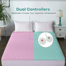 Auto Shut Off Heated Electric Mattress Pad with Dual Controller-Queen Size by LJGDeals