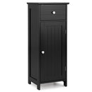 Wooden Bathroom Floor Storage Cabinet with Drawer and Shelf by LJGDeals