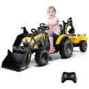 12V 3 in 1 Kids Ride On Excavator with Shovel Bucket and Music by LJGDeals