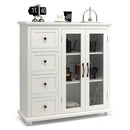 Buffet Sideboard Table Kitchen Storage Cabinet with Drawers and Doors by LJGDeals