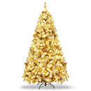 Pre-Lit Premium Snow Flocked Hinged Artificial Christmas Tree by LJGDeals