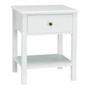 Nightstand End Table with Drawer and Shelf by DirectDeals