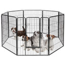 8 Metal Panel Heavy Duty Pet Playpen Dog Fence with Door by LJGDeals